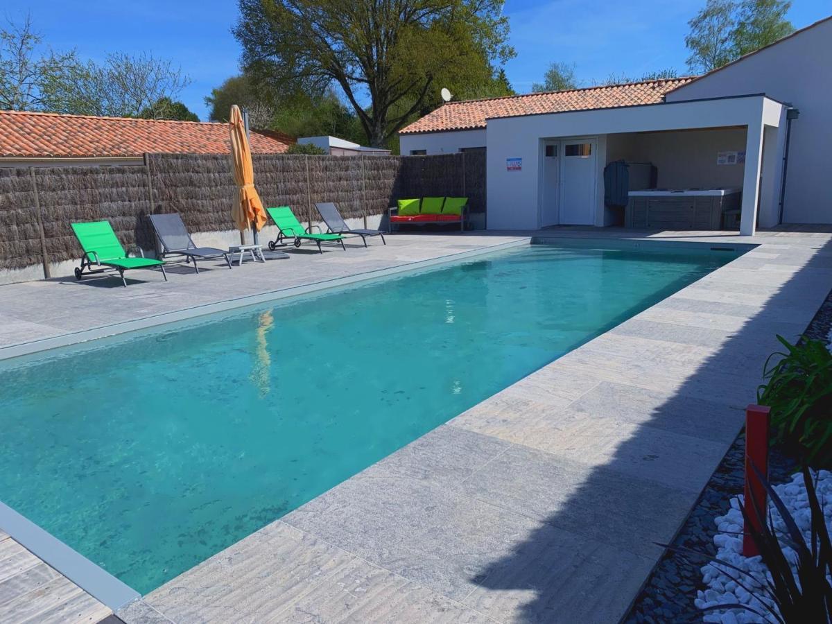 Maison Renovee Avec Jardin, Piscine Chauffee Et Spa, Proche Plages Vendeennes, Ideal Pour Familles - Fr-1-426-481 La Garnache Eksteriør billede